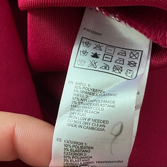 Forever 21 Red Bodycon Mini Dress Open Lace Back Keyhole Size Small Scoop Neck - Picture 6 of 6